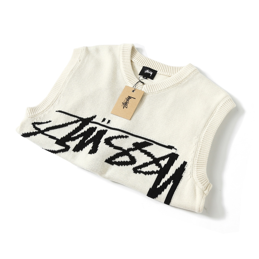 STÜSSY SMOOTH STOCK KNITTED VEST | MY TREND THREAD