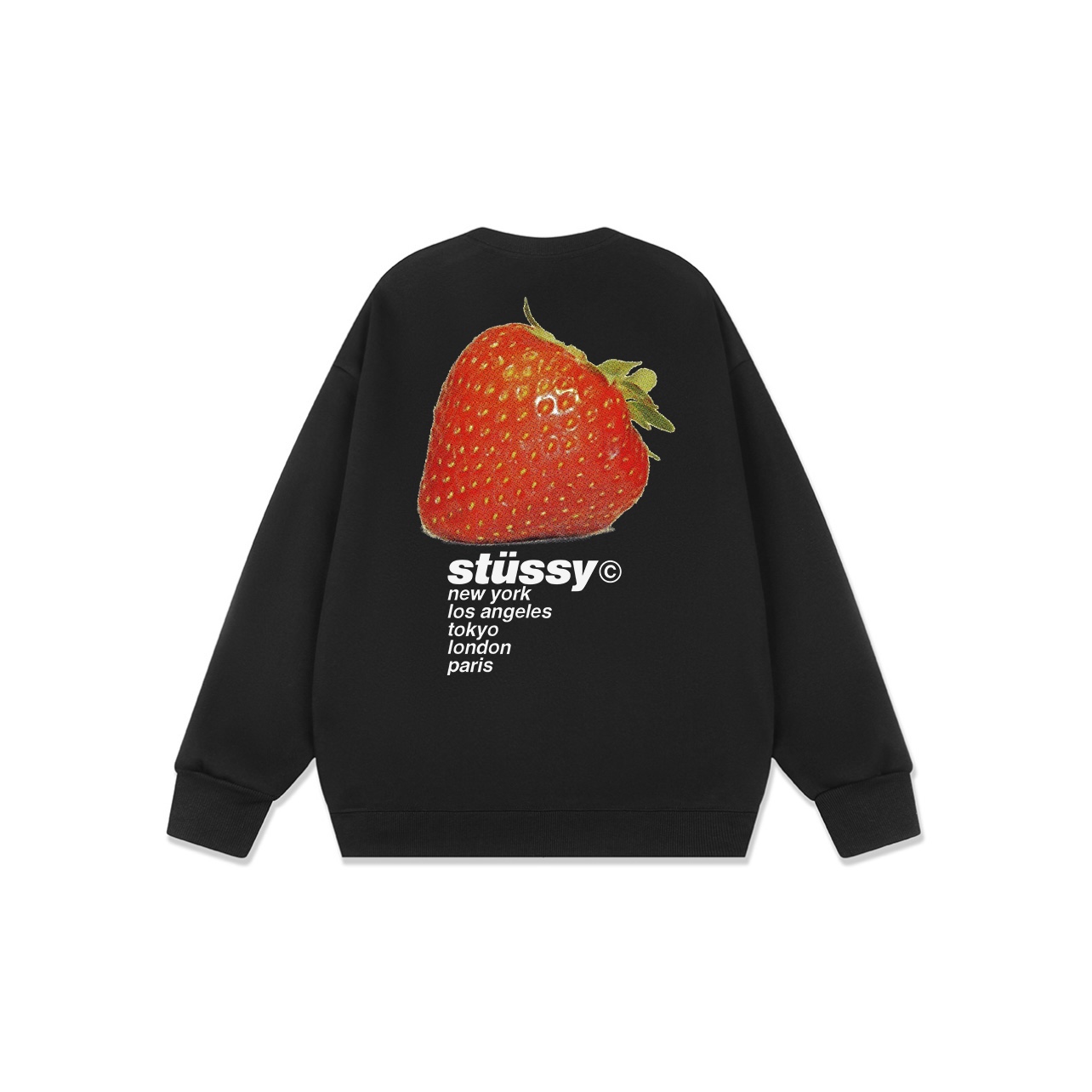 STÜSSY STRAWBERRY CREWNECK SWEATSHIRT | MY TREND THREAD