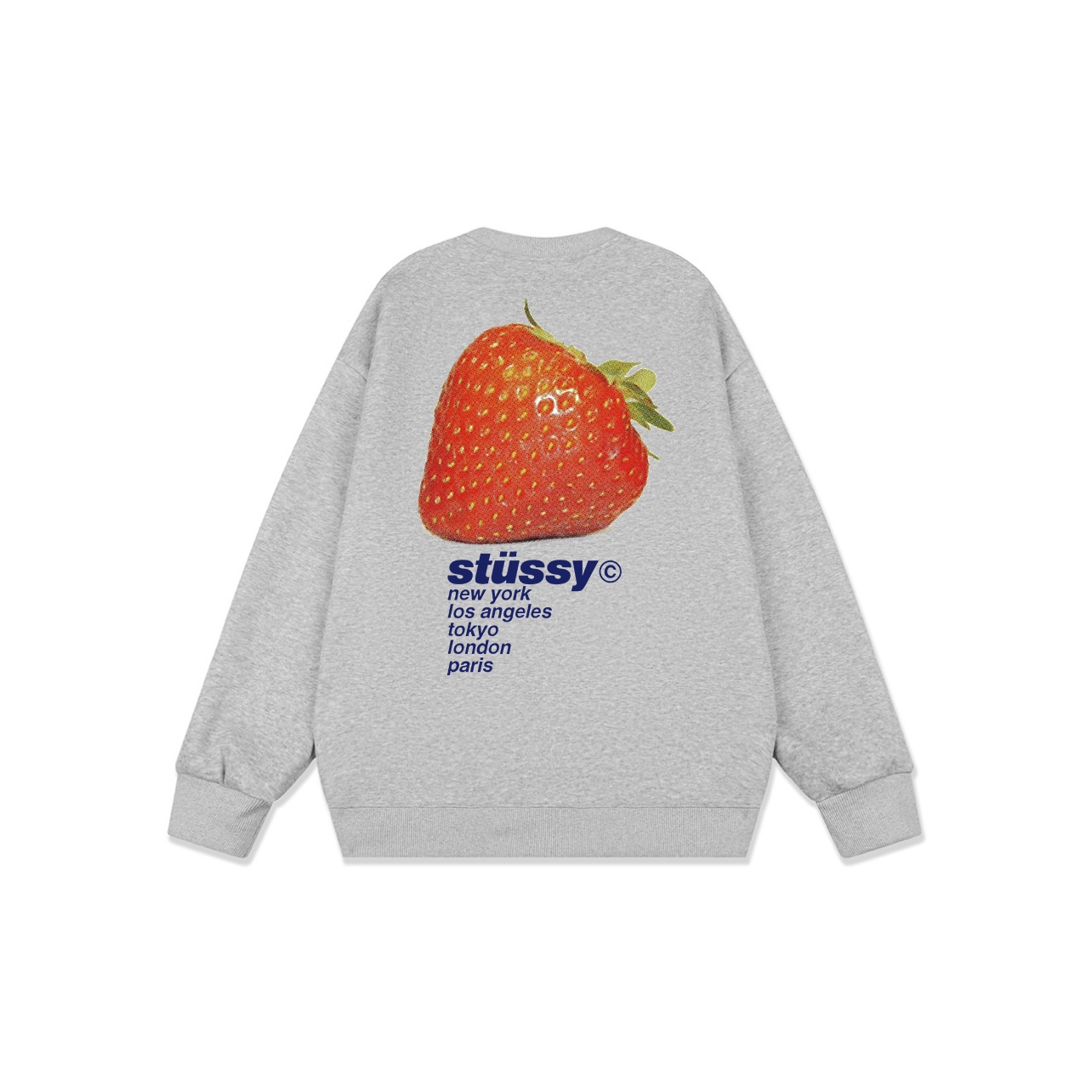 STÜSSY STRAWBERRY CREWNECK SWEATSHIRT | MY TREND THREAD